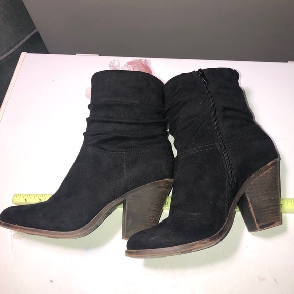 FERGALICIOUS BY FERGIE WOMEN’S 11 BLACK ZIP BOOTS / VERY NICE CONDITION - Picture 5 of 9